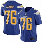 Nike Men & Women & Youth Chargers 76 D.J. Fluker Electric Blue Color Rush Limited Jersey,baseball caps,new era cap wholesale,wholesale hats